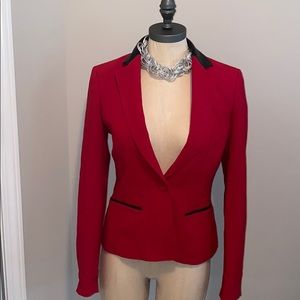 Anne Klein Red/ Black Blazer